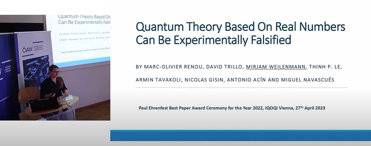 Paul Ehrenfest Best Paper Award for Quantum Foundations