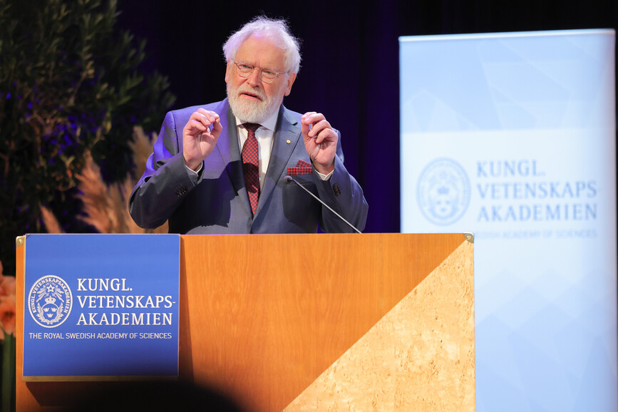 Zeilinger during his Nobel Lecture 