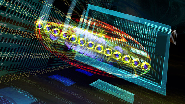 Bei dem neuen Verfahren wird der Quantenzustand des Quantensimulators auf einem klassischen Computer aus wenigen Messungen rekonstruiert. Das neue Verfahren ermöglicht es auch, den auf einem klassischen Computer abgespeicherten Quantenzustand, mit dem Zustand im Labor zu vergleichen. © IQOQI Innsbruck/Harald Ritsch