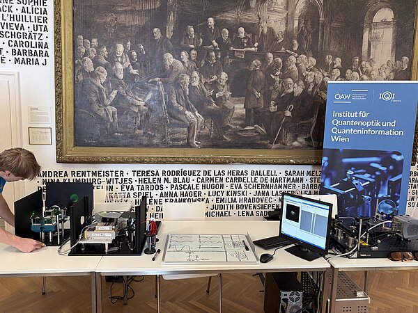 the final set up with the experiments 